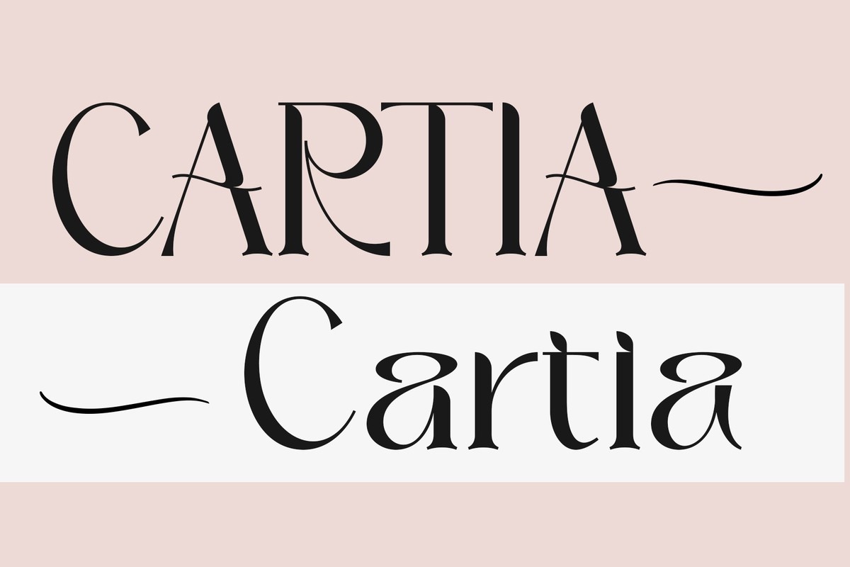 Шрифт Cartia