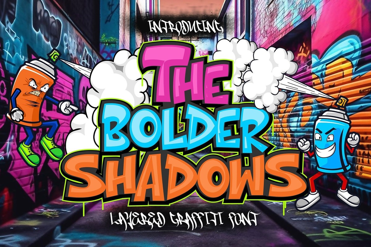 Шрифт The Bolder Shadow