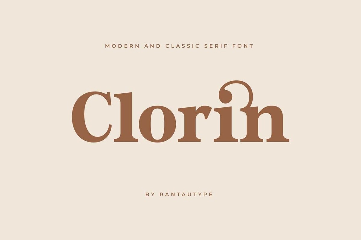 Шрифт Clorin