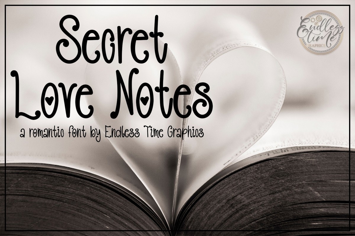 Шрифт Secret Love Notes
