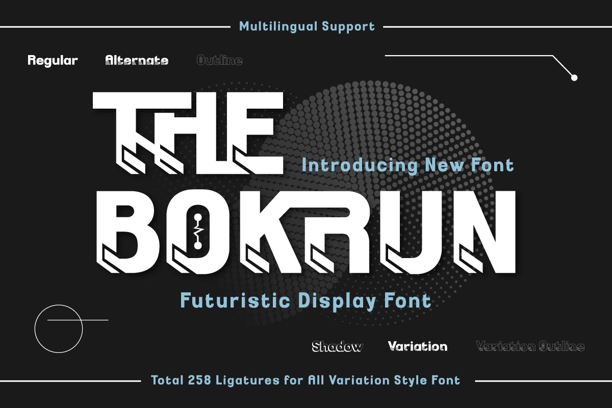 Шрифт The Bokrun