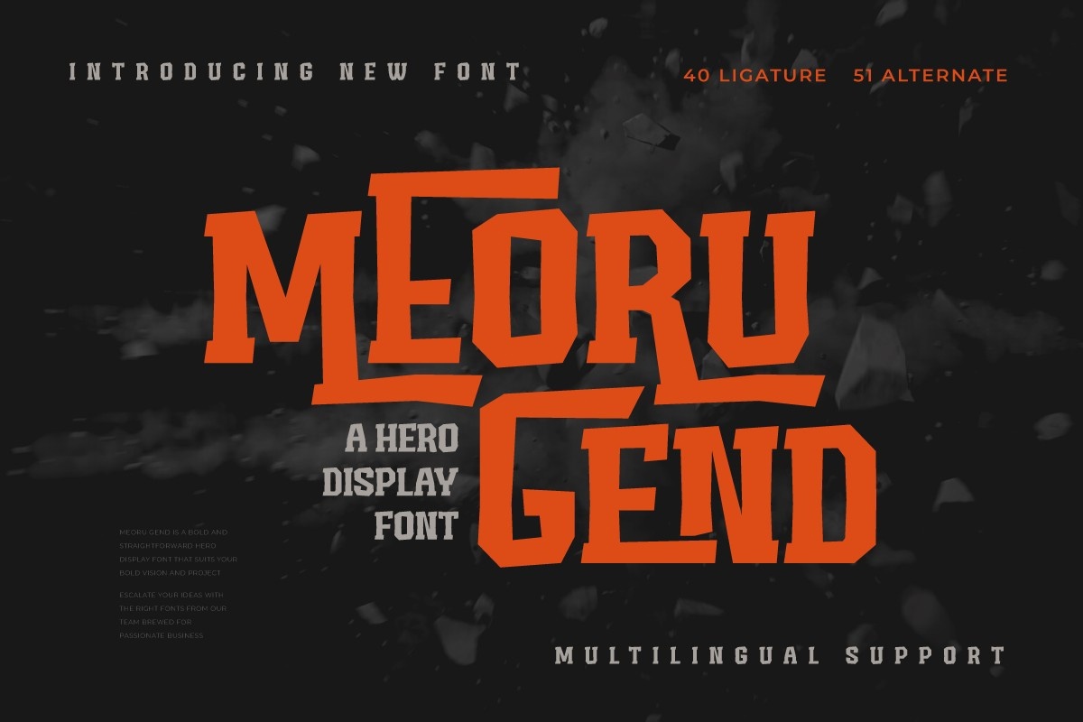 Шрифт Meoru Gend