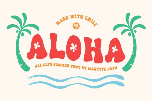 Шрифт Aloha