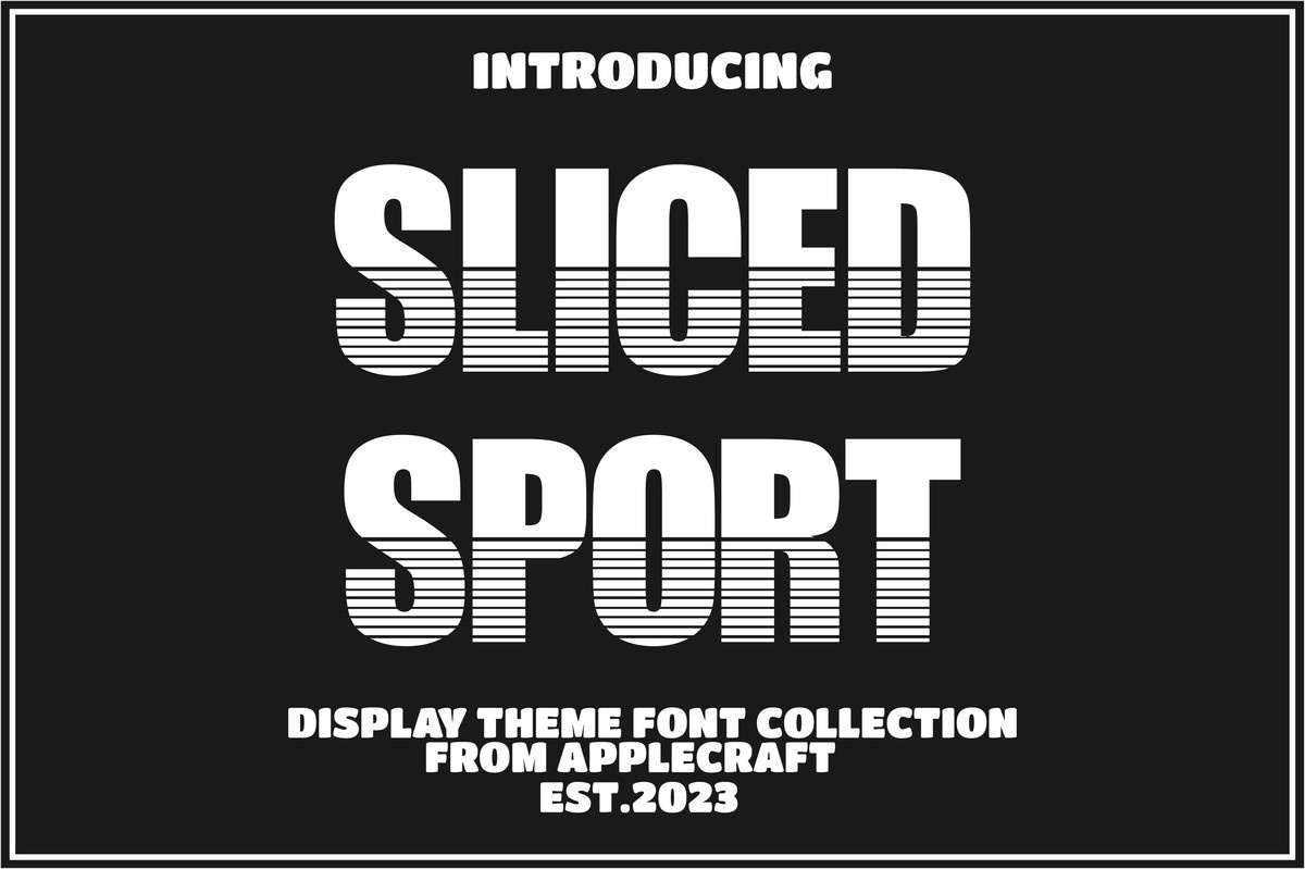 Шрифт Sliced Sport