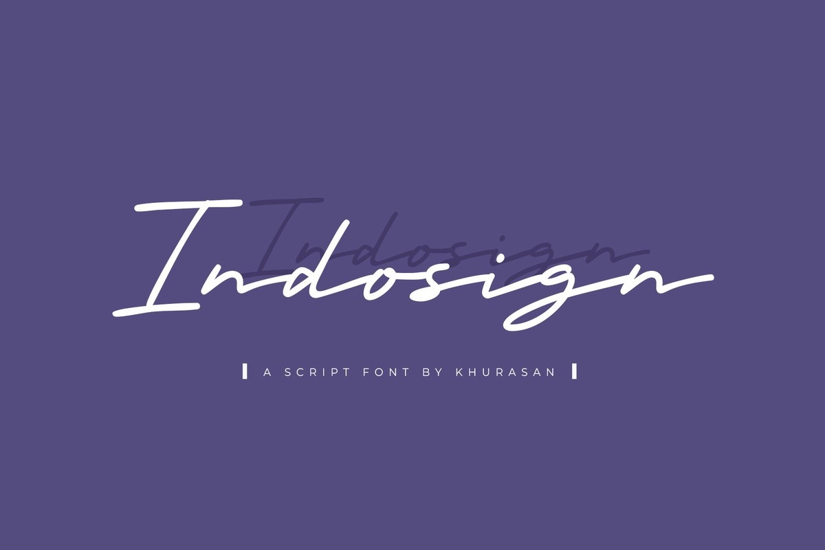Шрифт Indosign