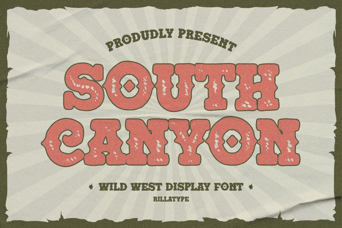 Шрифт South Canyon