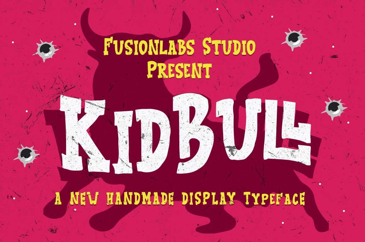 Шрифт Kid Bull Typeface