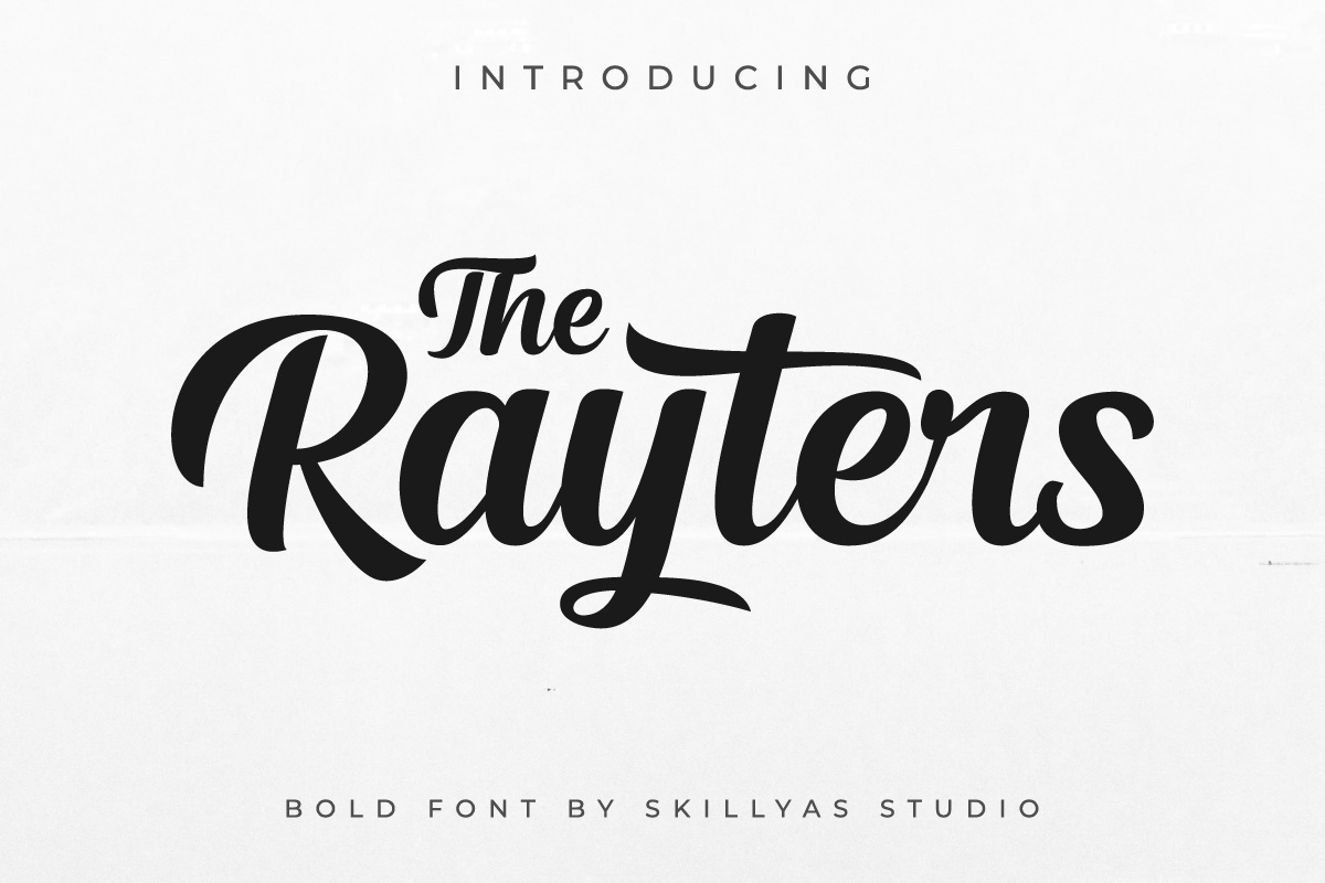 Шрифт The Rayters