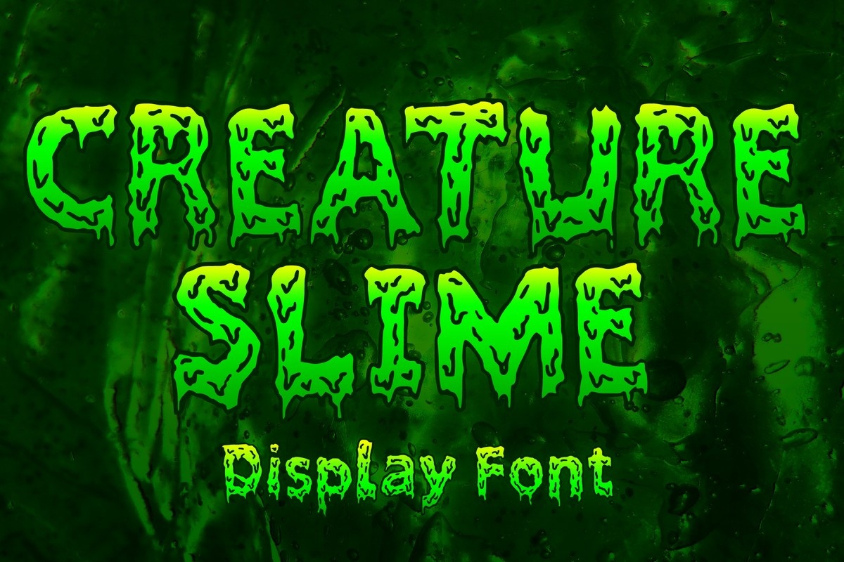 Шрифт Creature Slime