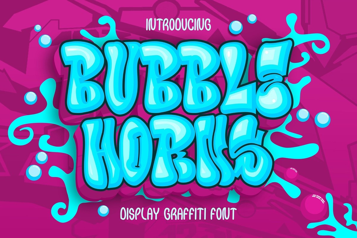 Шрифт Bubble Horns Graffiti