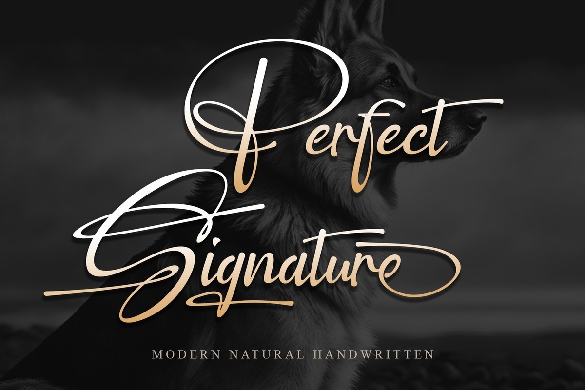 Шрифт Perfect Signature