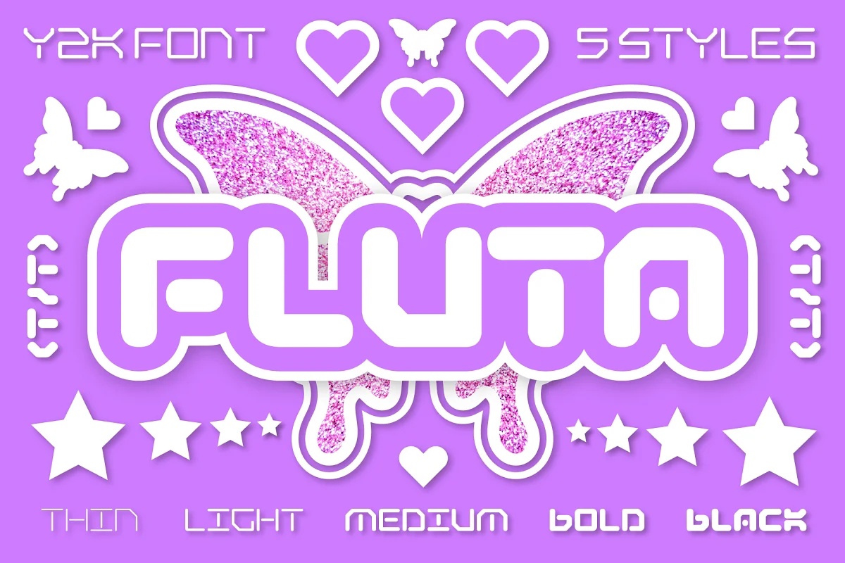 Шрифт Fluta