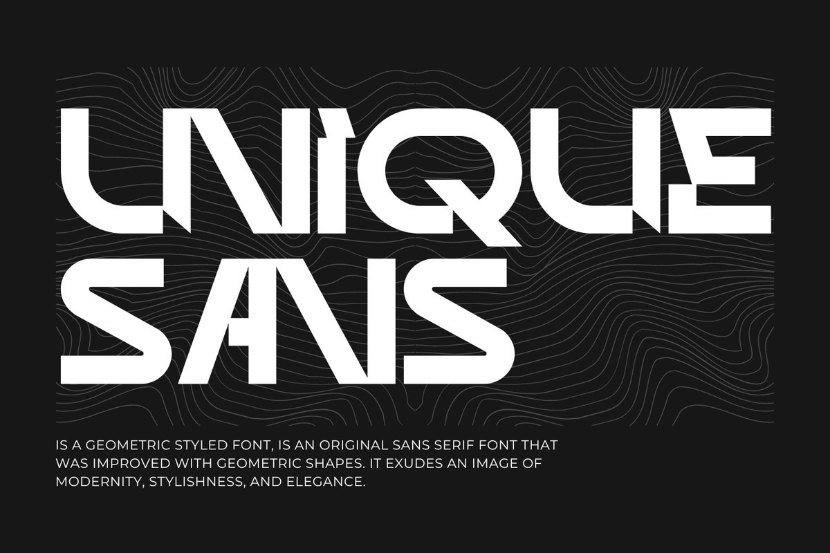 Шрифт Unique Sans
