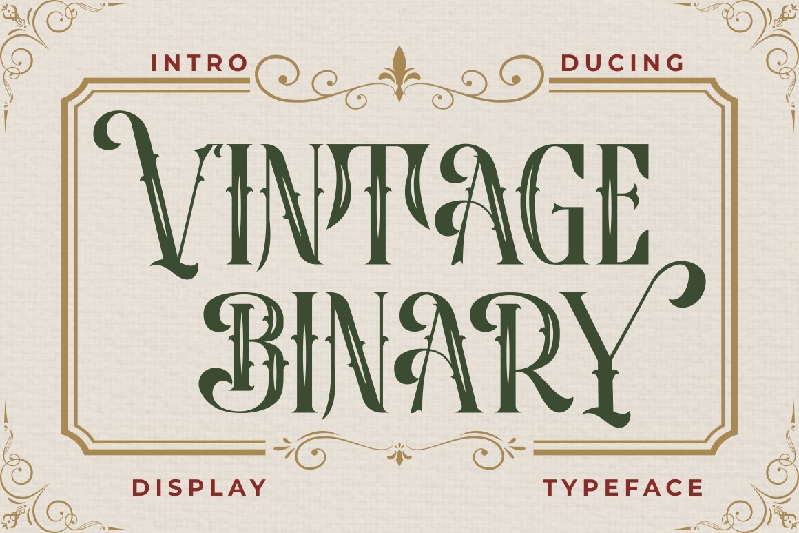 Шрифт Vintage Binary