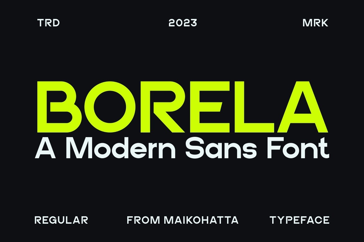 Шрифт Borela