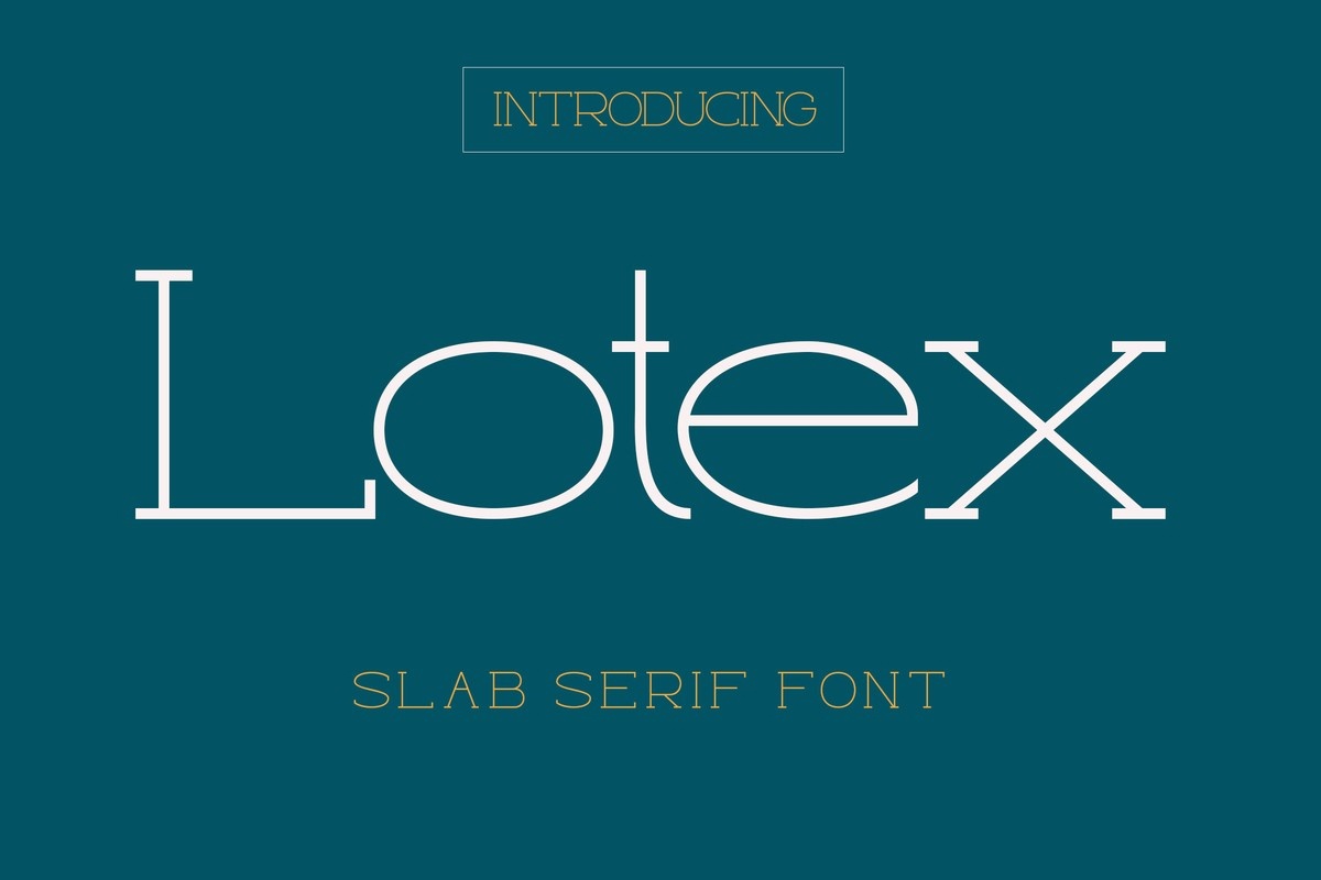 Шрифт Lotex