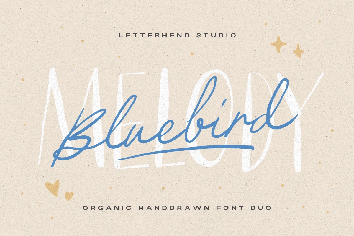 Шрифт Bluebird Melody