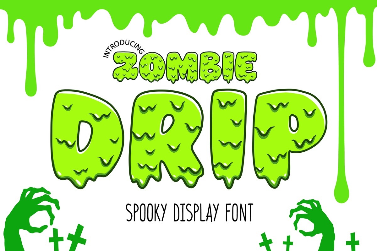 Шрифт Zombie Drip