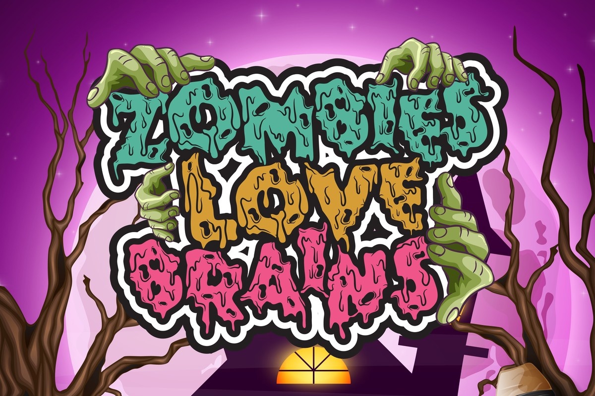 Шрифт Zombies Love Brains