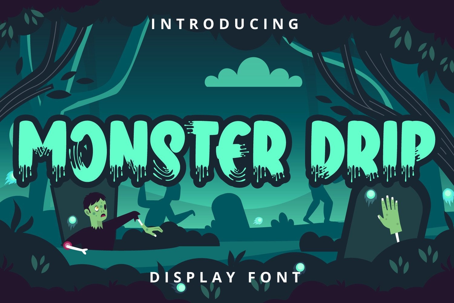 Шрифт Monster Drip