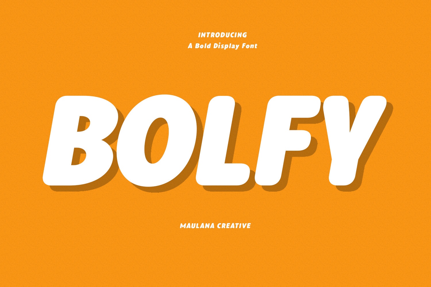 Шрифт Bolfy