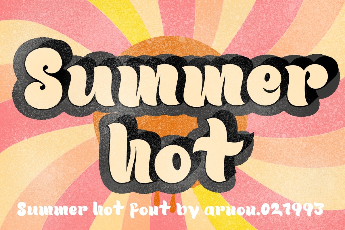 Шрифт Summer Hot