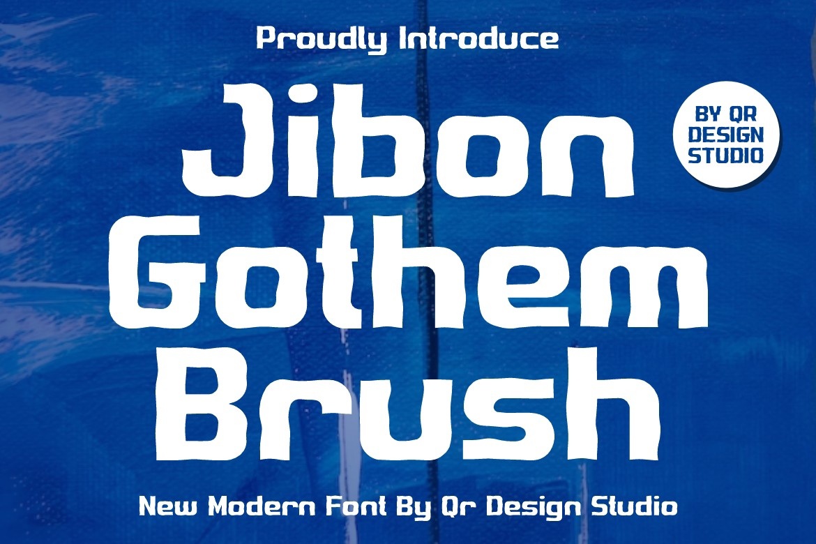Шрифт Jibon Gothem Brush