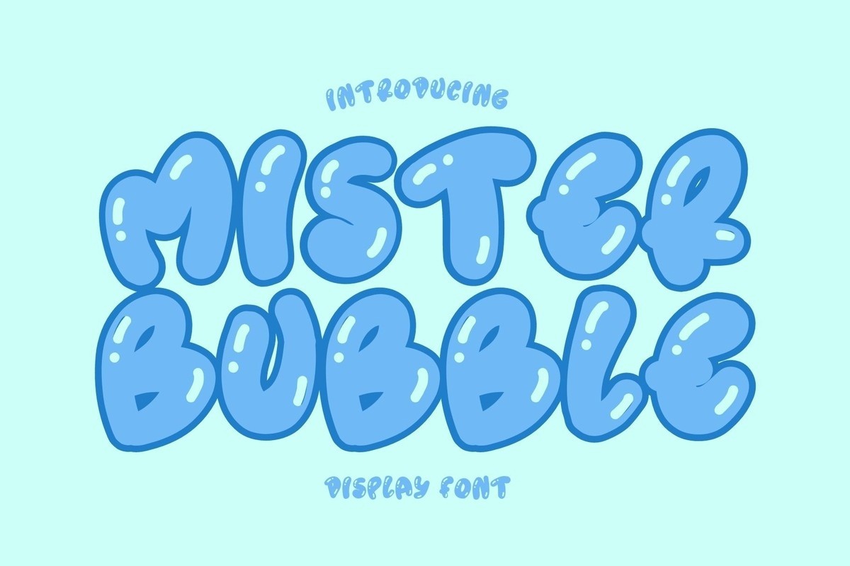 Шрифт Mister Bubble