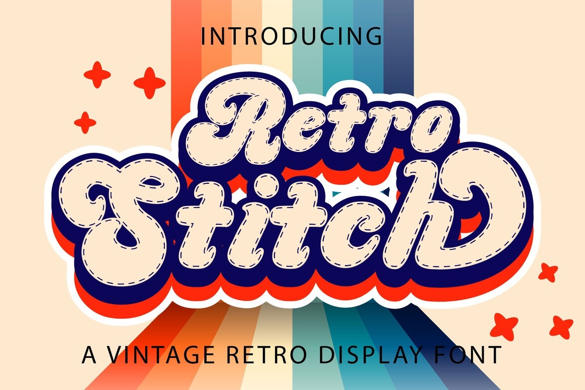 Шрифт Retro Stitch