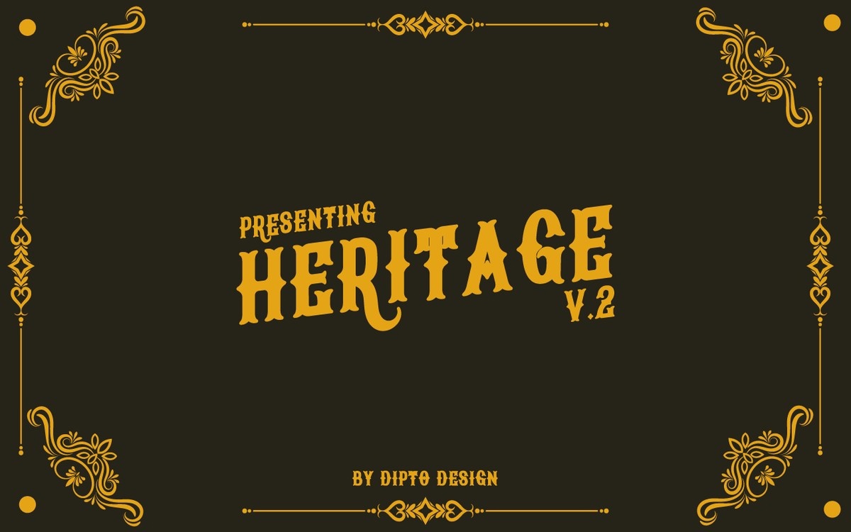 Шрифт Heritage V2