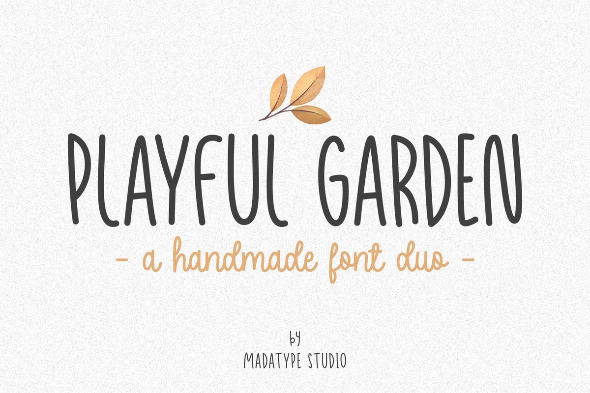 Шрифт Playful Garden
