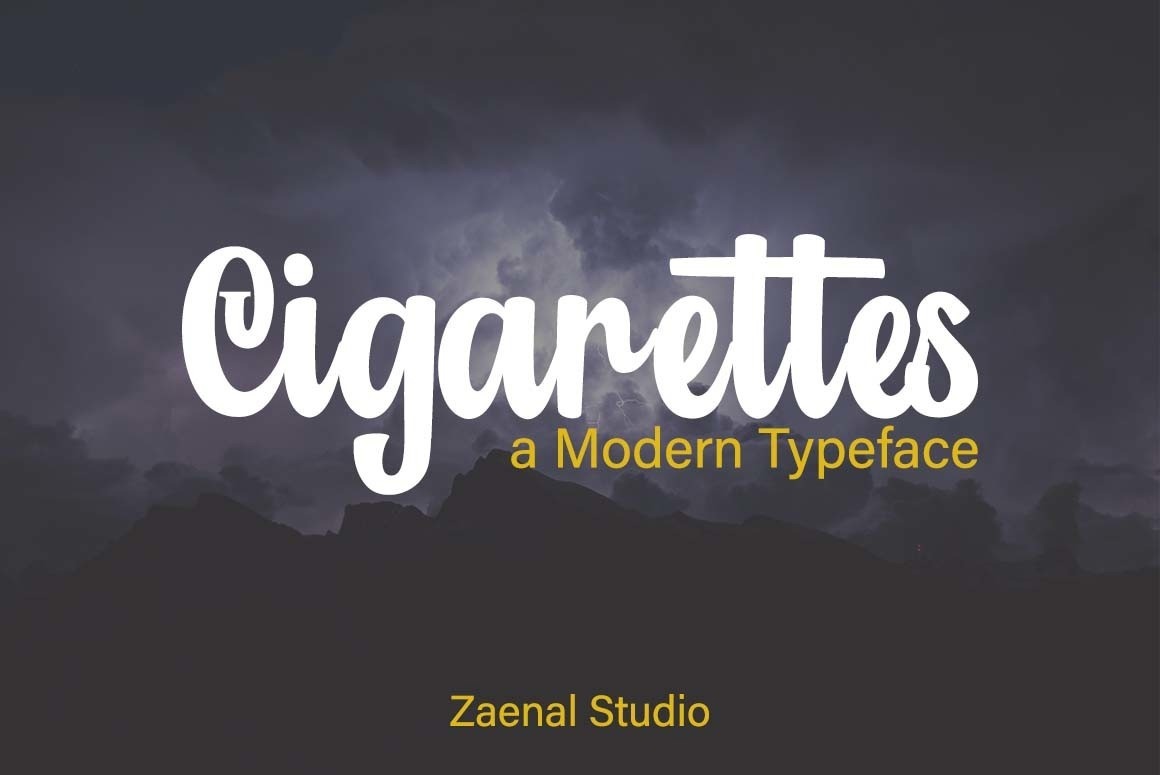 Шрифт Cigarettes