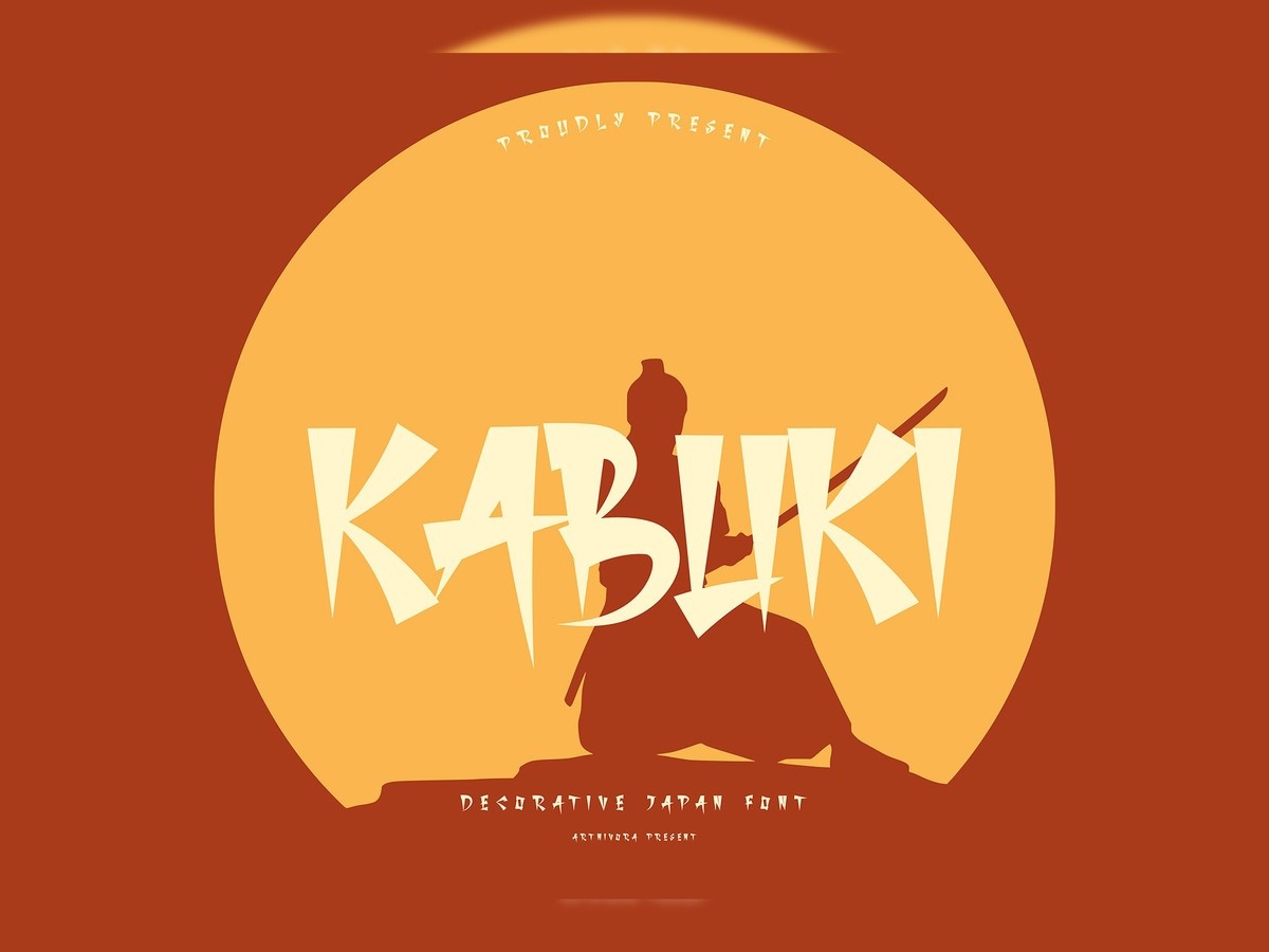 Шрифт Kabuki