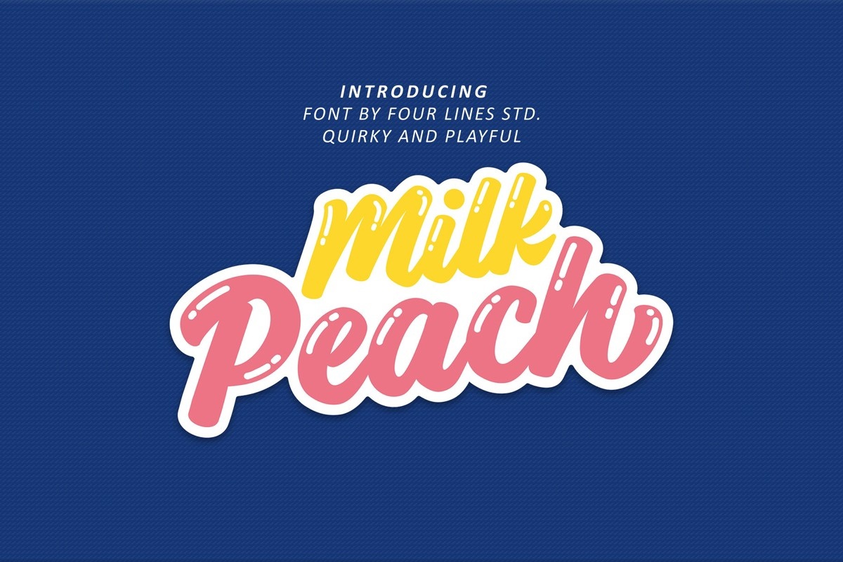 Шрифт Milk Peach