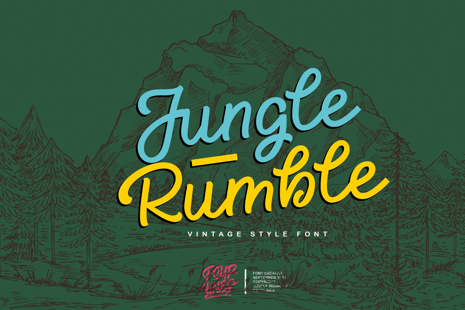 Шрифт Jungle Rumble