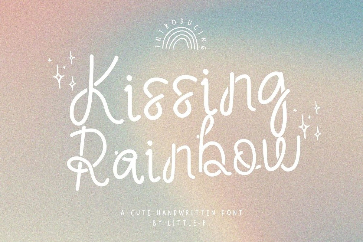 Шрифт Kissing Rainbow