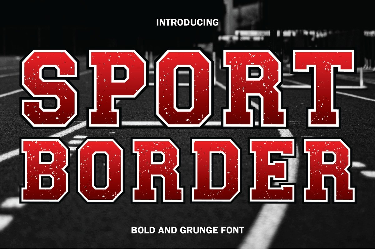 Шрифт Sport Border