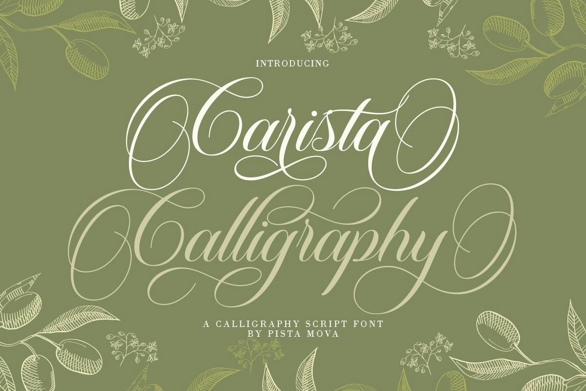 Шрифт Carista Calligraphy