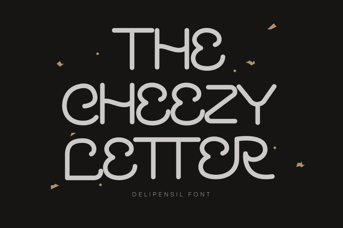 Шрифт The Cheezy Letter