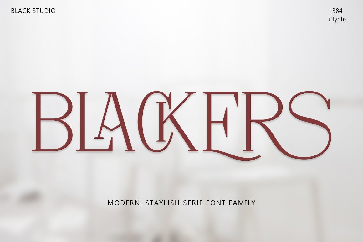 Шрифт Blackers