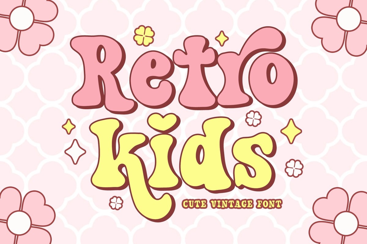 Шрифт Retro Kids