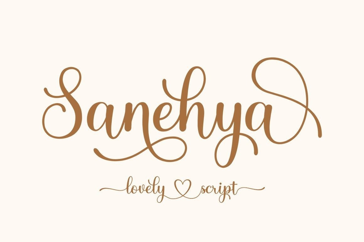 Шрифт Sanehya