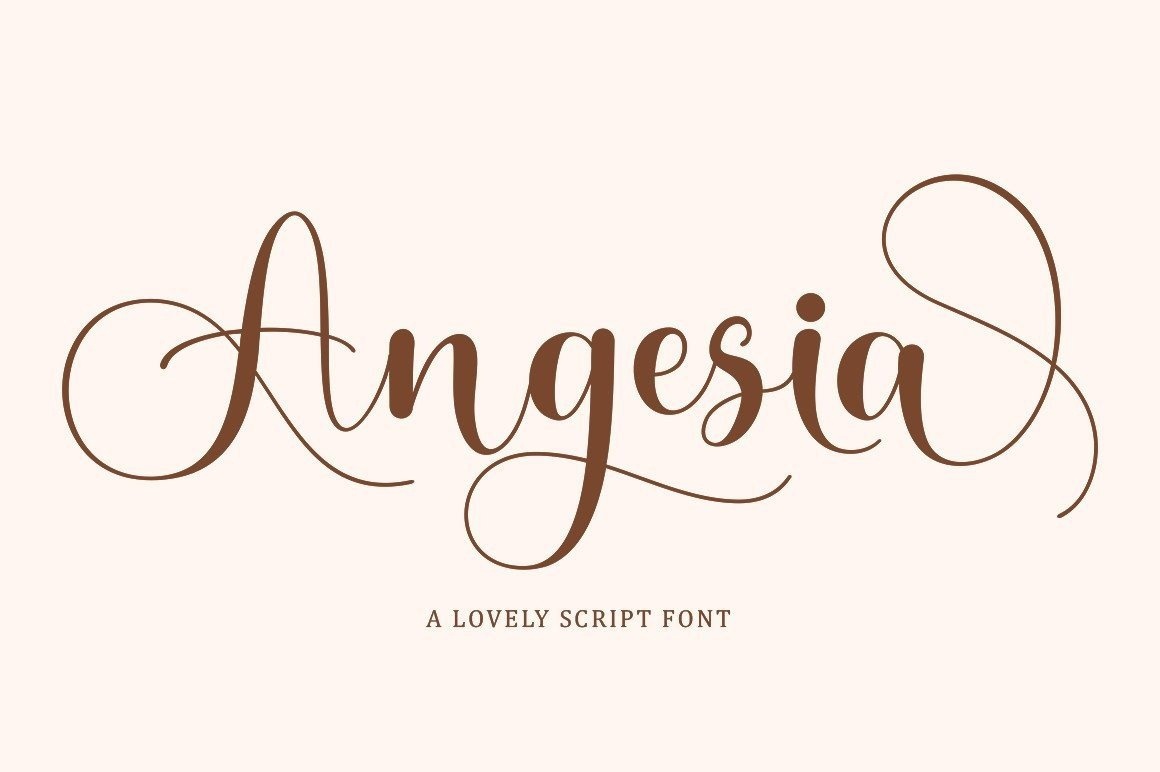 Шрифт Angesia