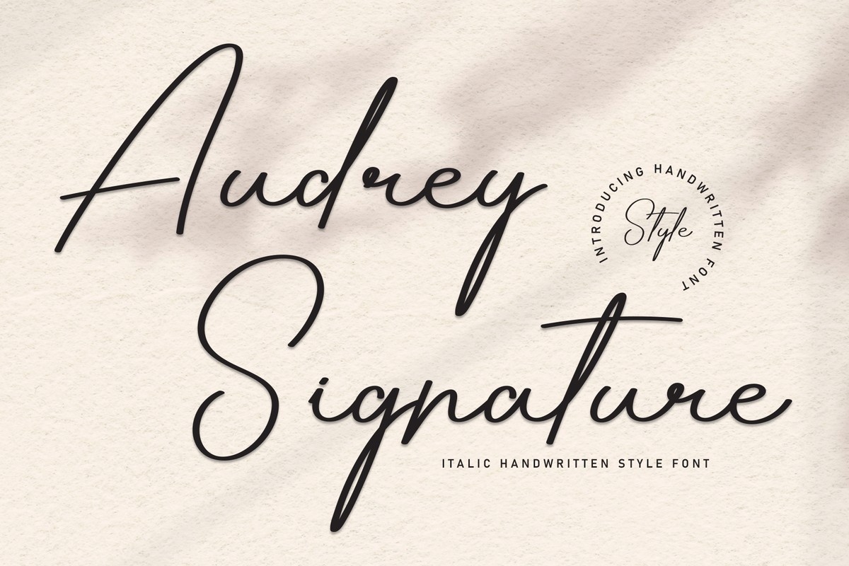 Шрифт Audrey Signature