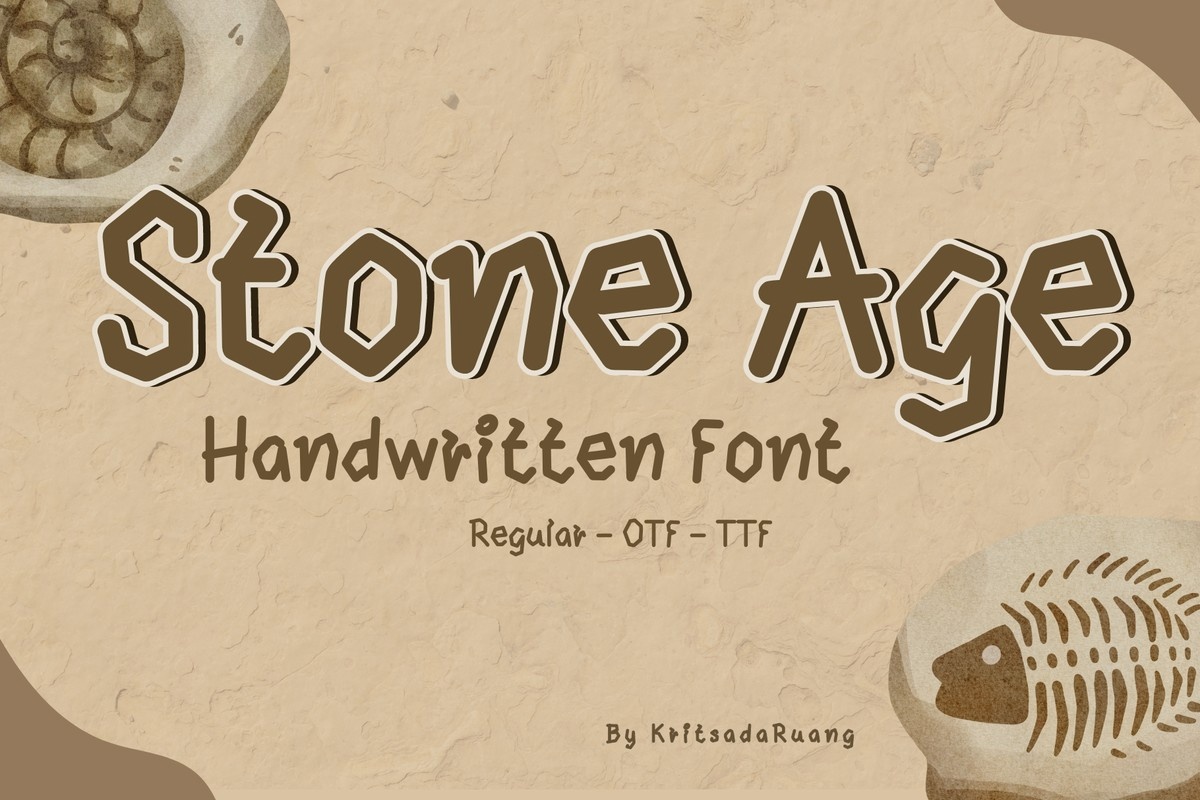 Шрифт Stone Age