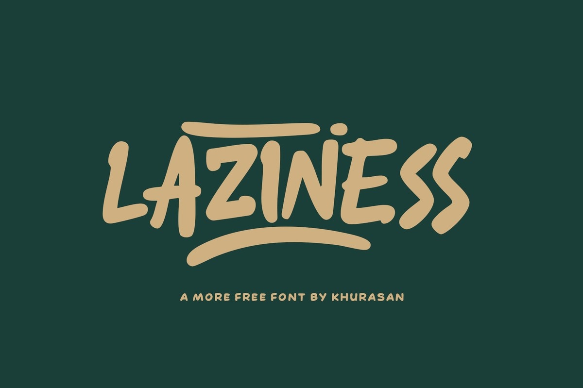 Шрифт Laziness