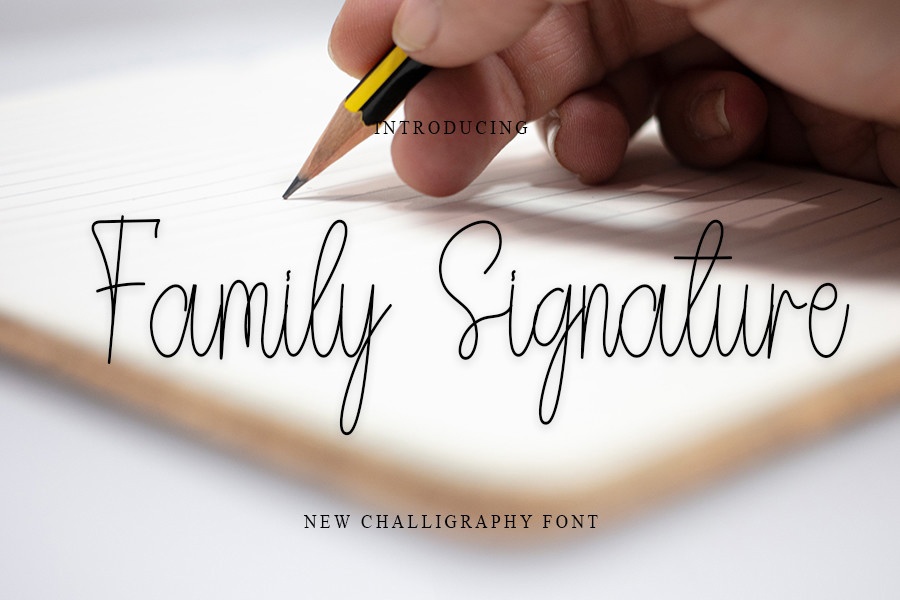 Шрифт Family Signature