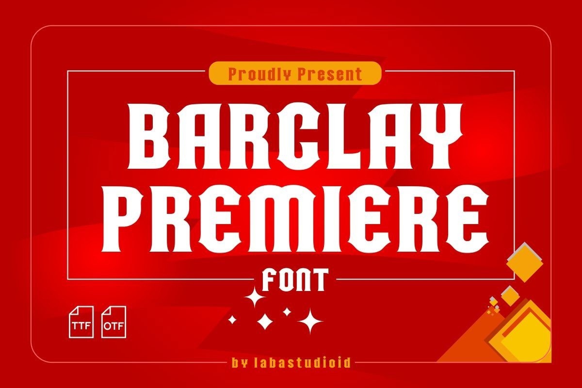 Шрифт Barclay Premiere