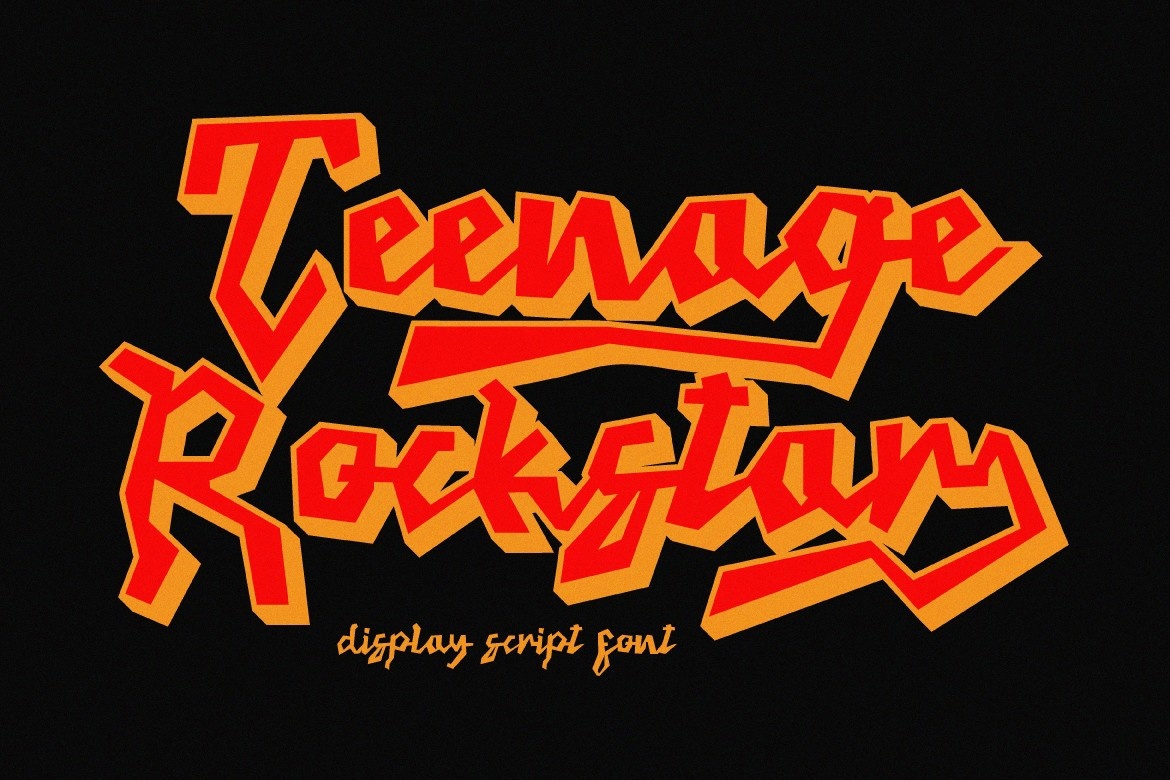 Шрифт Teenage Rockstar