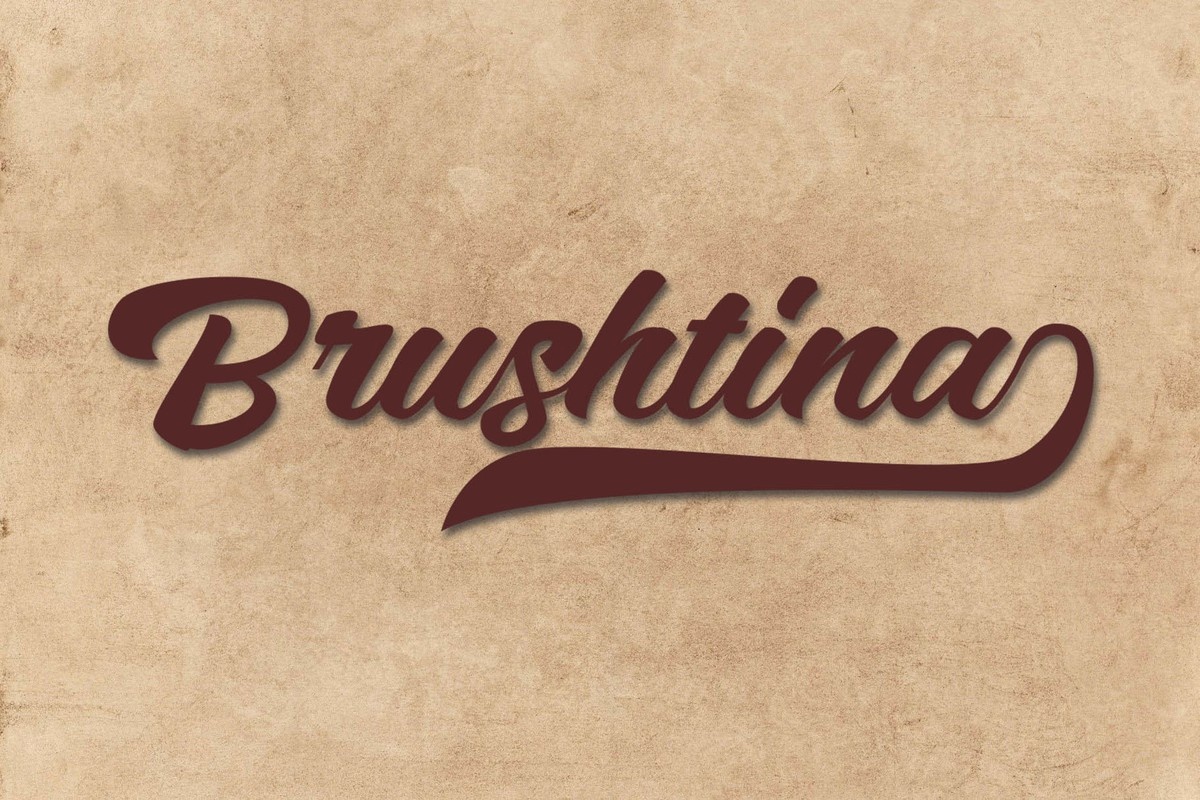 Шрифт Brushtina